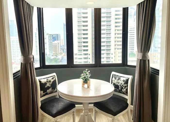 Vibrant Retreat 6 Mins Walk Bts Nana, 1br アパート *